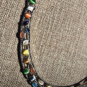 Vibrant Multicolor Stone Necklace